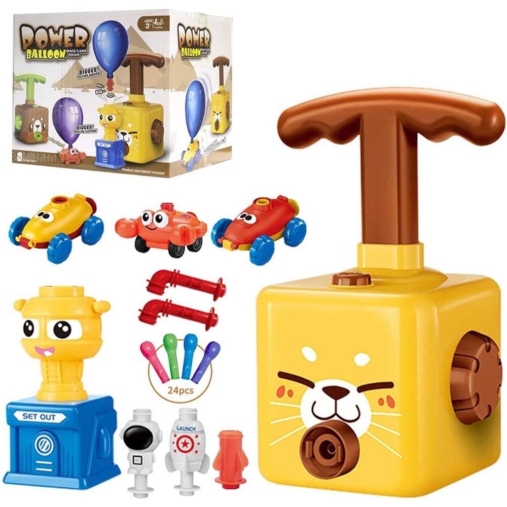Balloon Launcher Car Toy Set,Balloon Powered Car